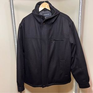 Men’s London Fog Black Coat - Lrg.